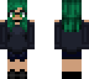 goth teal hair