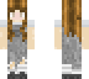 gray overall girl