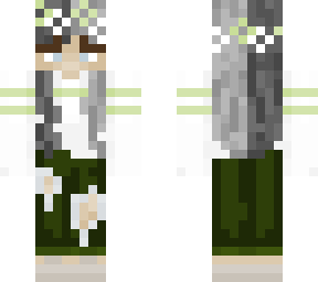 green cute girl