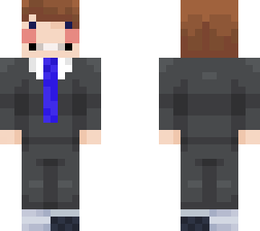 in a suit