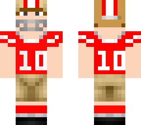 jimmy garoppolo with bright red and white numbers