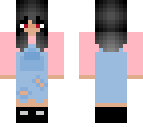 minecraft skin with red eyes
