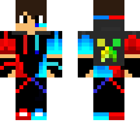 nio azul y rojo