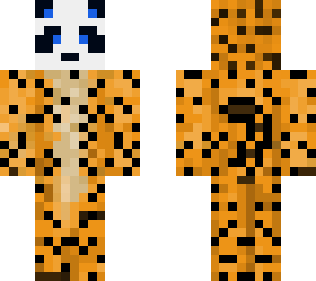 panda in cheetah onsie
