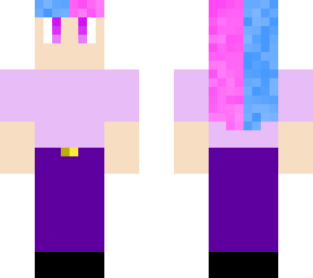 pink and blue girl