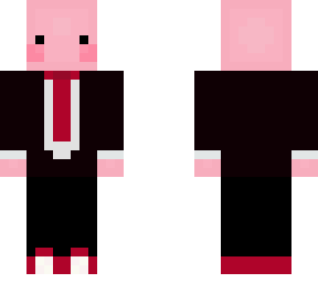 pink blob in tux