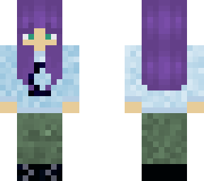purple hair girl