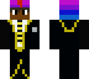 rainbow chicken onesie in hufflepuff uniform
