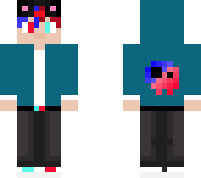 red and blue