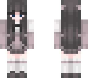 school girl remake blue eyes
