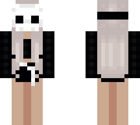 skull mask, blonde, flannel