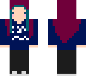 sunglasses with pink and blue hair