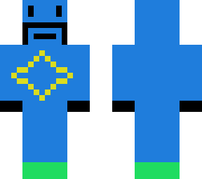 weird blue mustache man