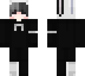 white and black