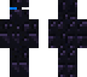 white and blue eyed ender man