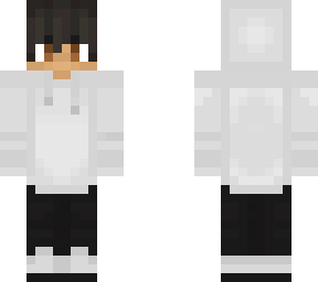 white hoodie brown eyes (slim)