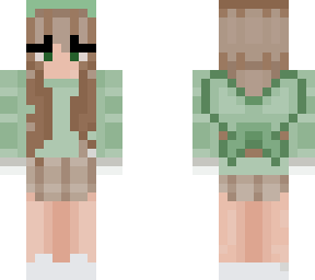 aesthetic green fairy girl