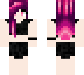 black and pink demon
