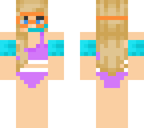 blonde swimsuit