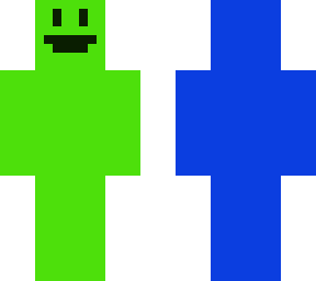 blue and green dude