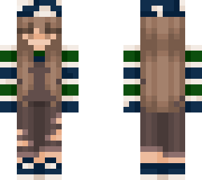 blue and green mushroom girl