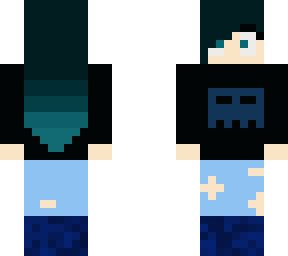 blue hair gurl