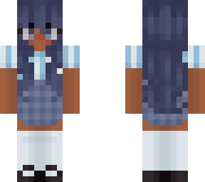 blue theme girl