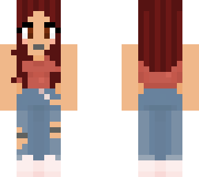 brown hair brown eyes, cute clothes. more in disc