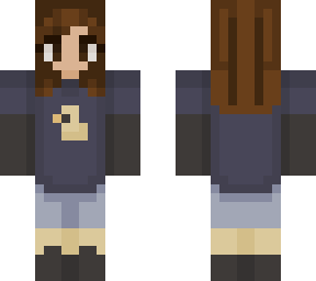 brown haired girl duck shirt (classic version)