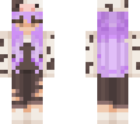 cow girl (purple hair)