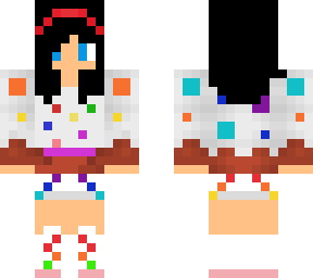 cupcake girl with long black hair