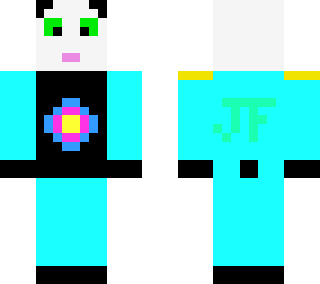 cyan panda initials jf