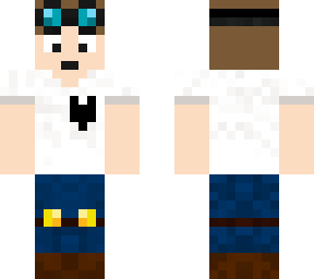 dantdm dab police skin but with brown hair