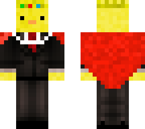 duck in a suit with crown