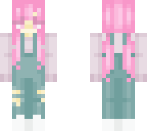 girl in overalls