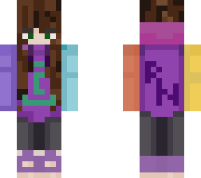 girl karl with 'rn' on the back