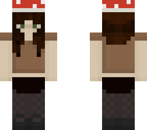 girl with mushroom hat