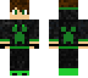 green hoodie