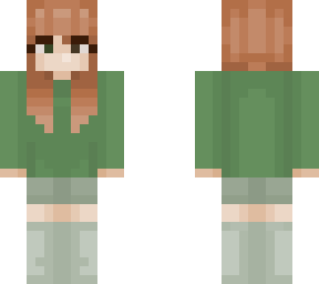 green sweater
