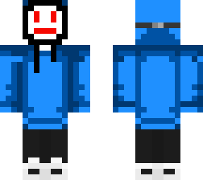 hooded funny face man