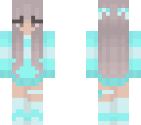 mint blue girl