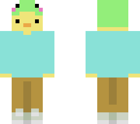 mint duck froggy hat
