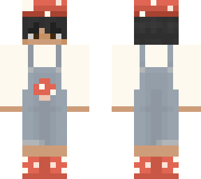 mushroom overalls