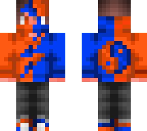 orange and blue
