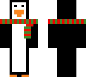 penguin with a scarf