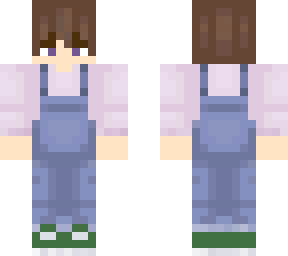 person with overalls and pink shirt (more visible)