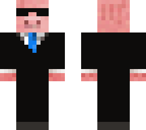 pig in suit with sunglasses