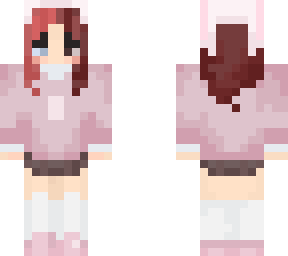 pink bunny hat girl