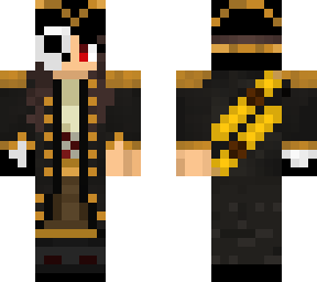 pirate girl with skull and bone arm