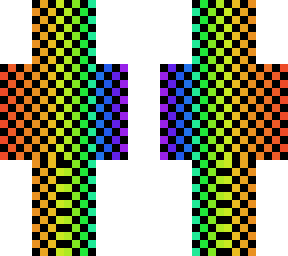 rainbow checkers design